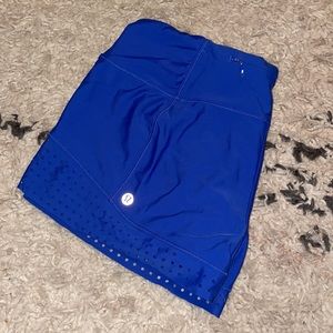 Lululemon blue shorts.